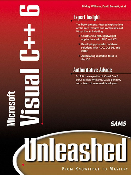 Title details for Visual C++ 6 Unleashed by Mickey Williams - Available